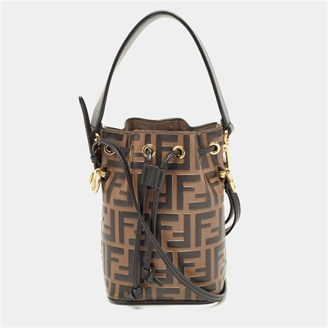 fendi mini tresor bucket bag|fendi drawstring bucket bag.